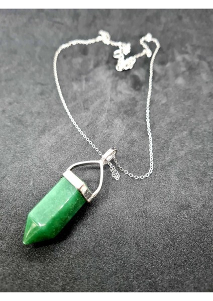 Sertifikalı Aventurin Doğal Taş Obelix Kolye modelleri