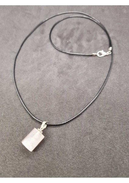 Sertifikalı Pembe Kuvars Taşı Kolye Doğal Taş modelleri