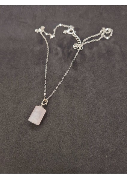 Sertifikalı Pembe Kuvars Taşı Kolye Doğal Taş fırsatları