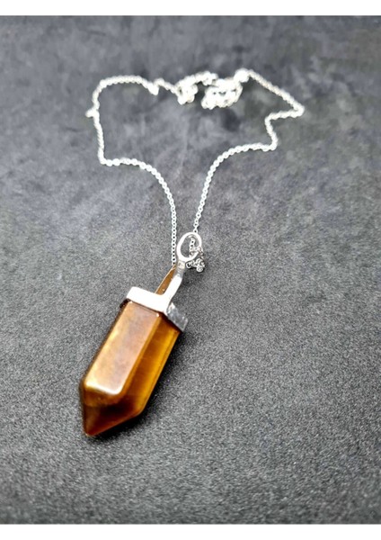 Sertifikalı Kaplan Gözü Doğal Taş Obelix Kolye modelleri