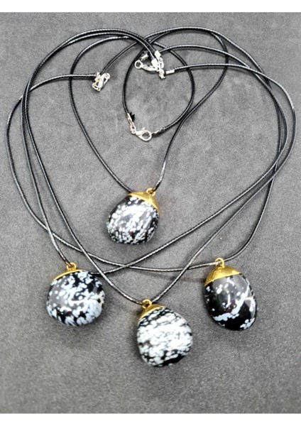 Sertifikalı Obsidyen Taşı Doğal Taş Kolye fiyatları