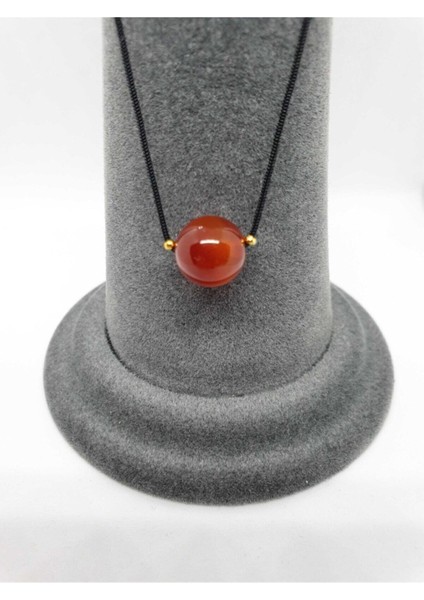 Sertifikalı Akik Taşı Kolye Ayarlanabilir Orijinal Doğal Taş Çok Fonksiyonlu Kolye 12 mm fiyatları