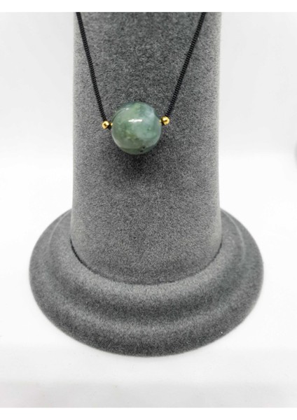 Sertifikalı Hint Akik Taşı Kolye Ayarlanabilir Orijinal Doğal Taş Çok Fonksiyonlu Kolye 12 mm modelleri