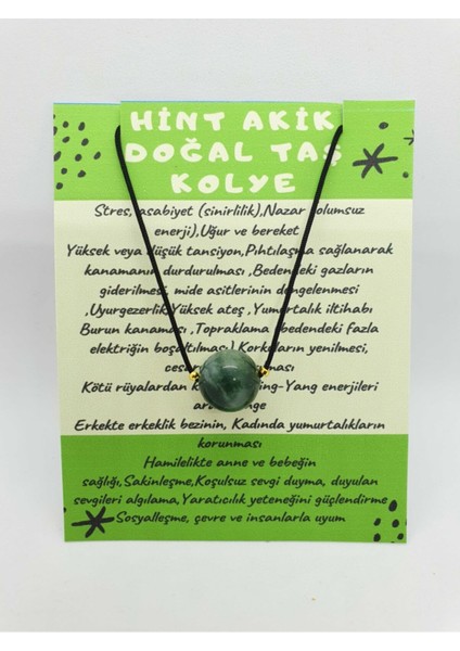 Sertifikalı Hint Akik Taşı Kolye Ayarlanabilir Orijinal Doğal Taş Çok Fonksiyonlu Kolye 12 mm fırsatları