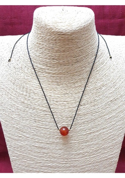 Sertifikalı Akik Taşı Kolye Ayarlanabilir Orijinal Doğal Taş Çok Fonksiyonlu Kolye 12 mm indirimleri