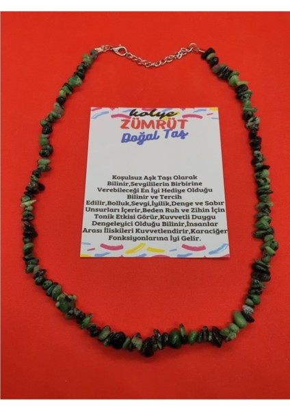 Sertifikalı Zümrüt Taşı Doğal Taş Kolye fiyatları