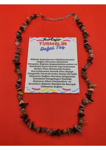 Sertifikalı Turmalin Taşı Doğal Taş Kolye fiyatları