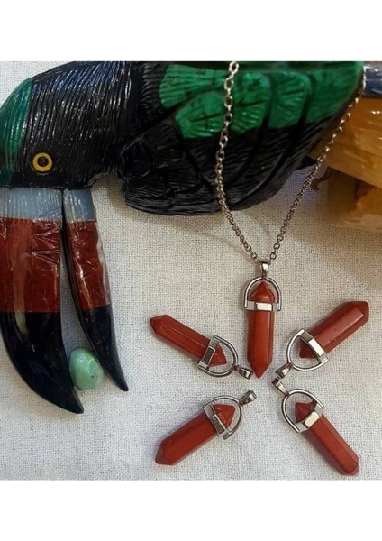 Sertifikalı Jasper Doğal Taş Pandül Kolye