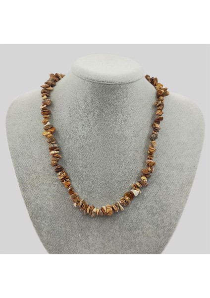 Sertifikalı Jasper Doğal Taş Kırıktaş Kolye fiyatları