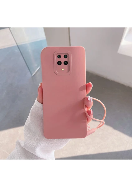 Xiaomi Redmi Note 9 Pro Uyumlu Kılıf Zebana Love Yumuşak Silikon Kılıf Pembe