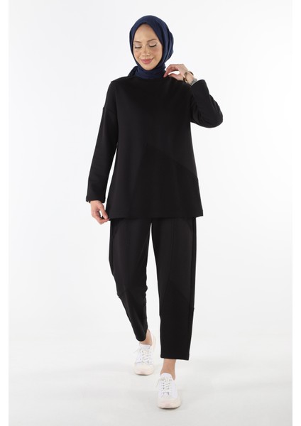 2228_Dikiş Detaylı Oversize Eşofman Tesettür Takım fiyatları