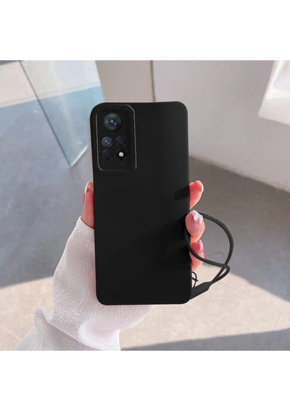 Xiaomi Redmi Note 11 Uyumlu Kılıf Zebana Love Yumuşak Silikon Kılıf Siyah