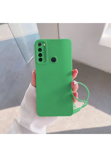 Xiaomi Redmi Note 8 Uyumlu Kılıf Zebana Love Yumuşak Silikon Kılıf Açık Yeşil