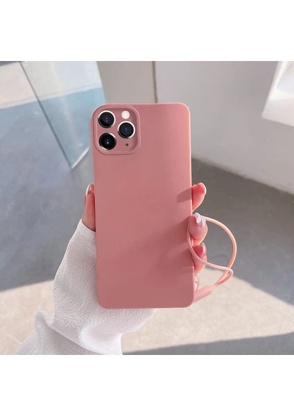 Apple iPhone 11 Pro Max Uyumlu Kılıf Zebana Love Yumuşak Silikon Kılıf Rose Gold