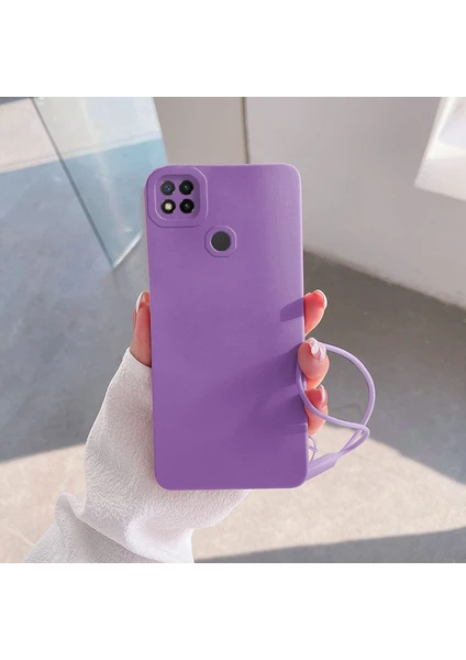 Xiaomi Redmi 9c Uyumlu Kılıf Zebana Love Yumuşak Silikon Kılıf Lila