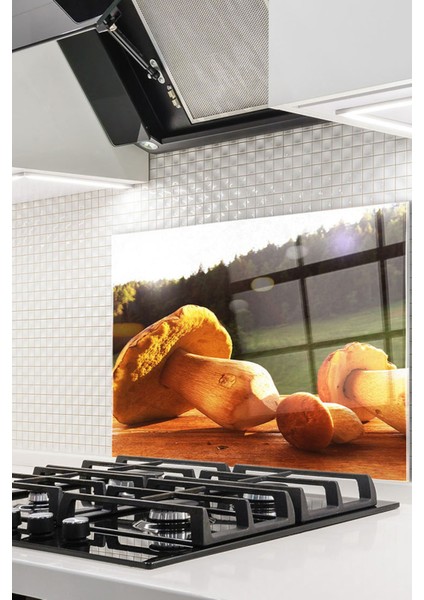 Cam Ocak Arkası Koruyucu Ankastre Arkası Koruyucu | Mantar