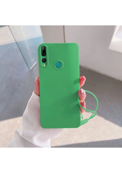 Huawei Y9 Prime 2019 Uyumlu Kılıf Zebana Love Yumuşak Silikon Kılıf Açık Yeşil