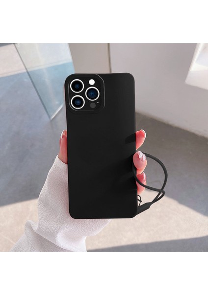 Apple iPhone 14 Pro Uyumlu Kılıf Zebana Love Yumuşak Silikon Kılıf Siyah