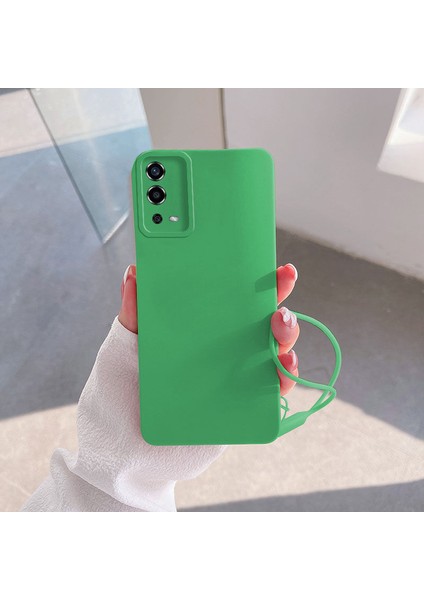 Oppo A55 4g Uyumlu Kılıf Zebana Love Yumuşak Silikon Kılıf Açık Yeşil
