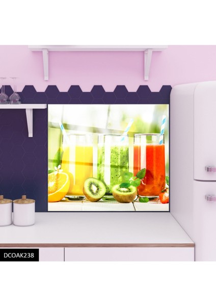 Cam Ocak Arkası Koruyucu Ankastre Arkası Koruyucu | Çiçek modelleri