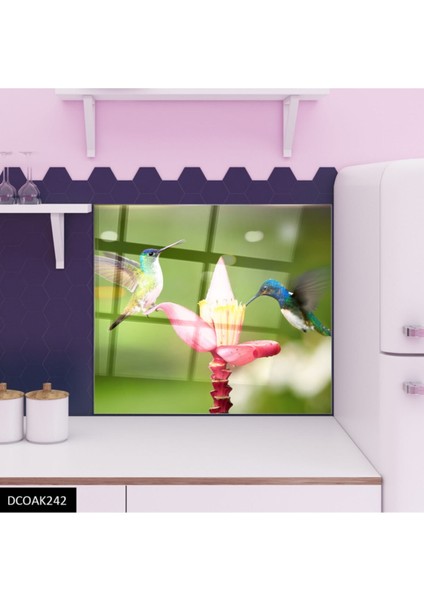 Cam Ocak Arkası Koruyucu Ankastre Arkası Koruyucu | Sinek Kuşu modelleri