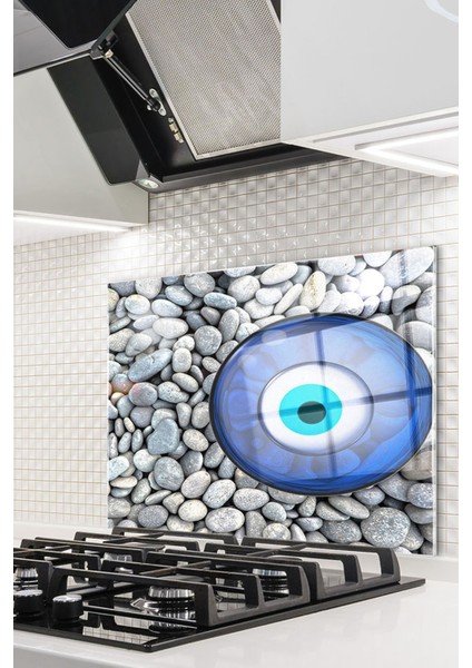 Cam Ocak Arkası Koruyucu Ankastre Arkası Koruyucu | Nazar Boncuğu