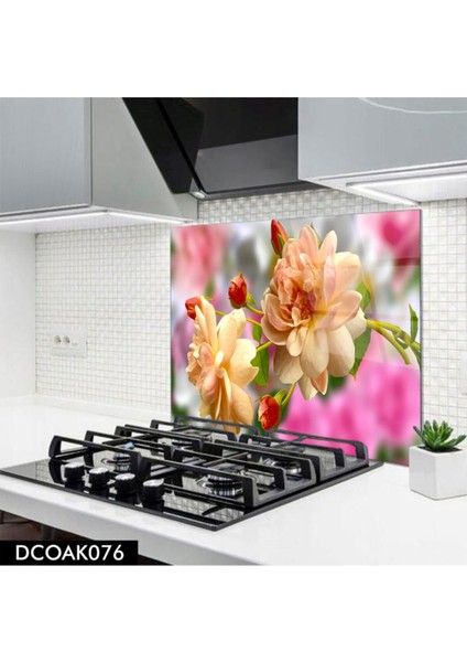 Cam Ocak Arkası Koruyucu | Isimli