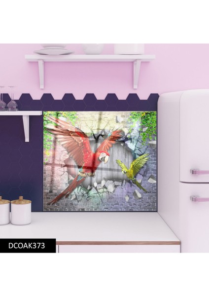 Cam Ocak Arkası Koruyucu Ankastre Arkası Koruyucu | Papağan modelleri