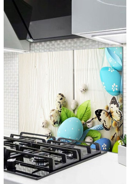 Cam Ocak Arkası Koruyucu Ankastre Arkası Koruyucu | Kelebek 2