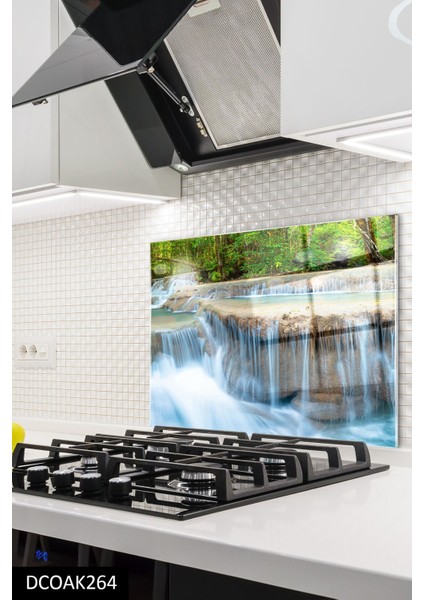 Cam Ocak Arkası Koruyucu | Şelale