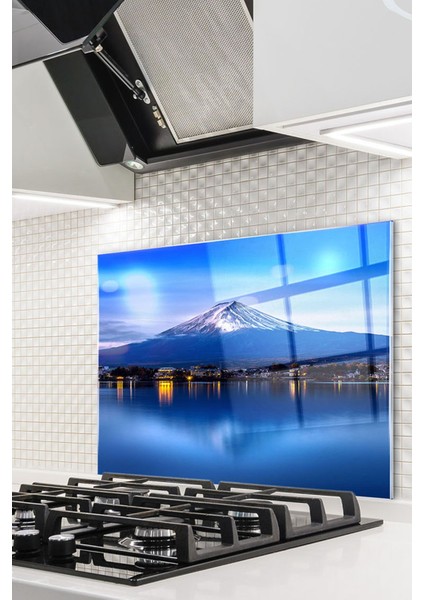 Cam Ocak Arkası Koruyucu Ankastre Arkası Koruyucu | Dağ