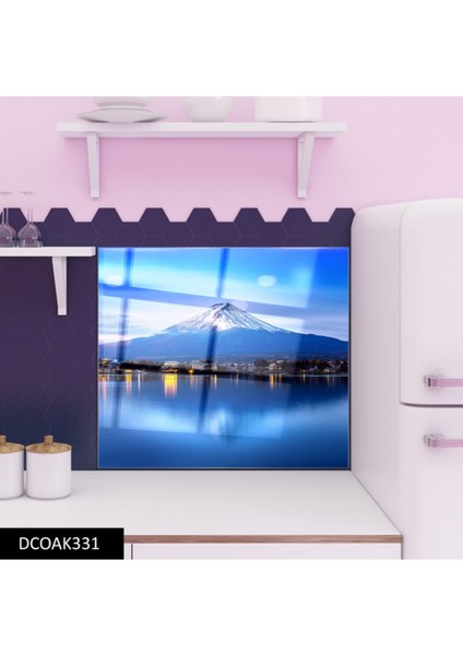 Cam Ocak Arkası Koruyucu Ankastre Arkası Koruyucu | Dağ modelleri