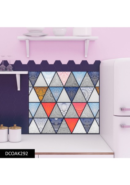 Cam Ocak Arkası Koruyucu Ankastre Arkası Koruyucu | Geometrik modelleri