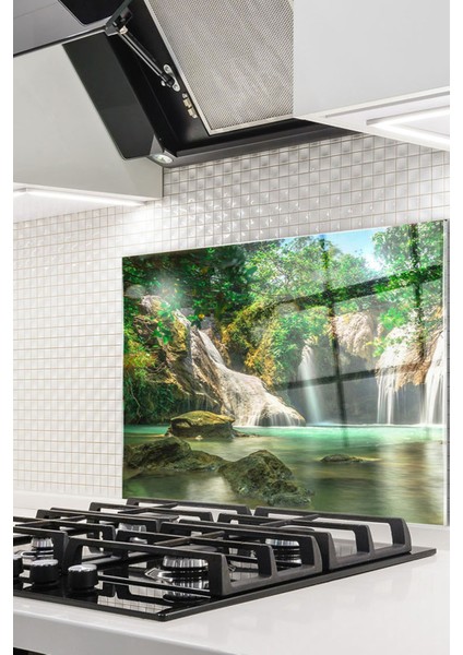 Cam Ocak Arkası Koruyucu Ankastre Arkası Koruyucu | Şelale