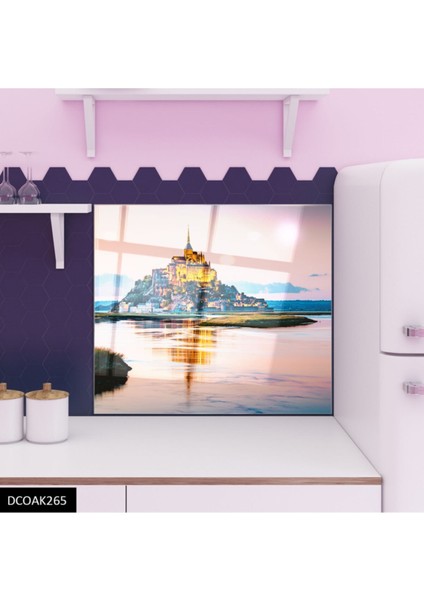 Cam Ocak Arkası Koruyucu Ankastre Arkası Koruyucu | Ada modelleri