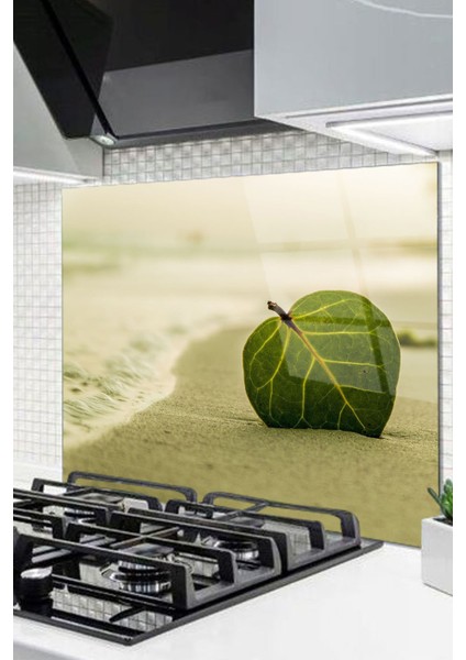 Cam Ocak Arkası Koruyucu Ankastre Arkası Koruyucu | Yaprak