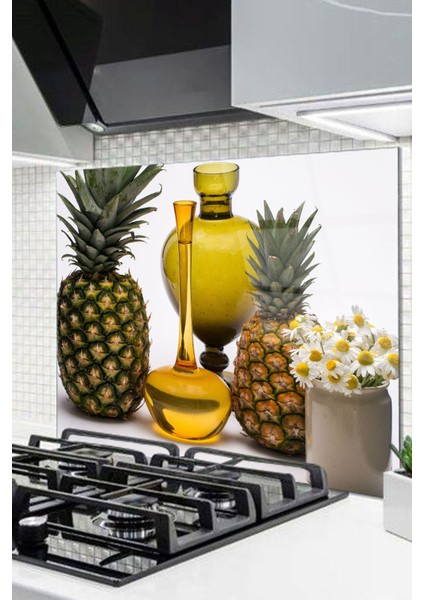 Cam Ocak Arkası Koruyucu Ankastre Arkası Koruyucu | Ananas