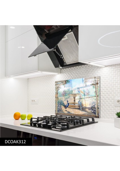 Cam Ocak Arkası Koruyucu | Tavuz Kuşu