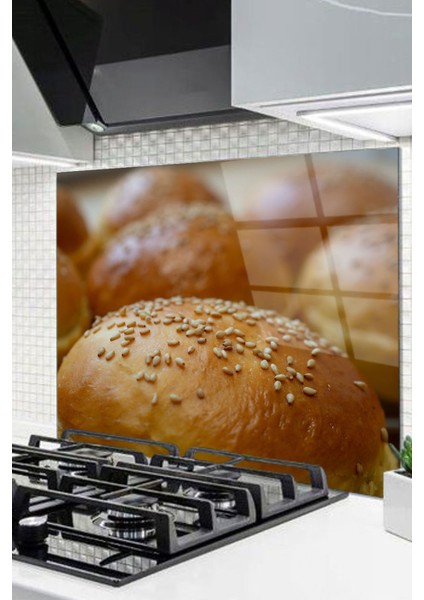 Cam Ocak Arkası Koruyucu Ankastre Arkası Koruyucu | Ekmek