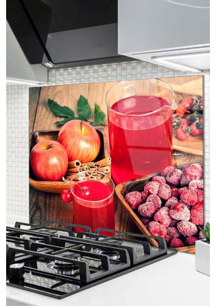 Cam Ocak Arkası Koruyucu Ankastre Arkası Koruyucu | Bitki Çayı