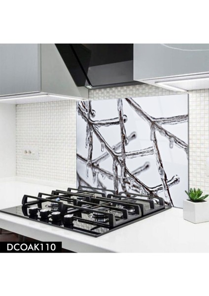 Cam Ocak Arkası Koruyucu | Kış Model