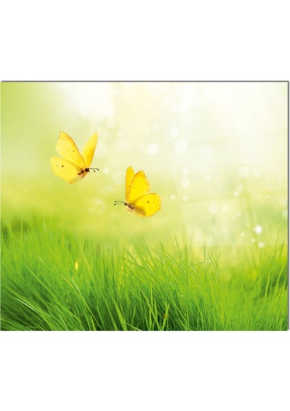 Cam Ocak Arkası Koruyucu Ankastre Arkası Koruyucu | Sarı Kelebekler fiyatları