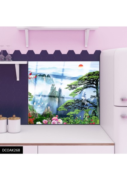 Cam Ocak Arkası Koruyucu Ankastre Arkası Koruyucu Turna modelleri