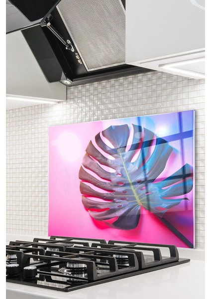 Cam Ocak Arkası Koruyucu Ankastre Arkası Koruyucu | Yaprak