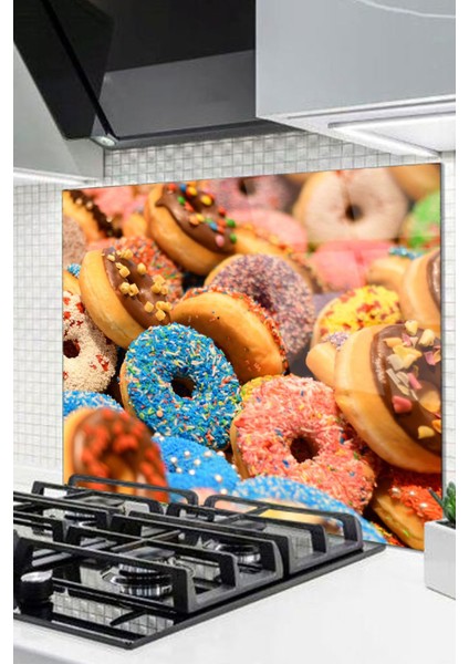 Cam Ocak Arkası Koruyucu Ankastre Arkası Koruyucu | Donut