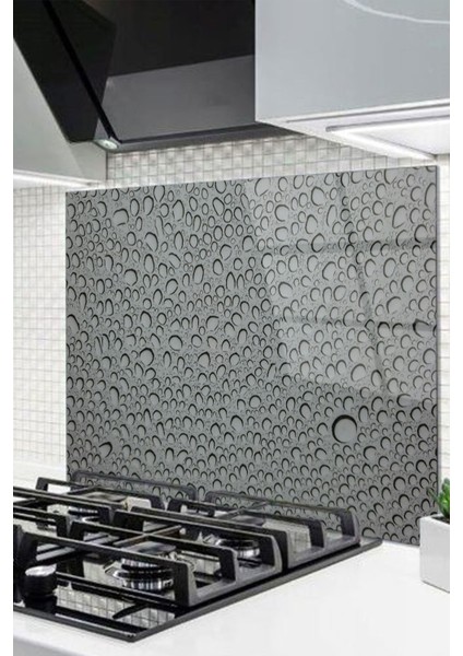 Cam Ocak Arkası Koruyucu Ankastre Arkası Koruyucu | Su Damlası