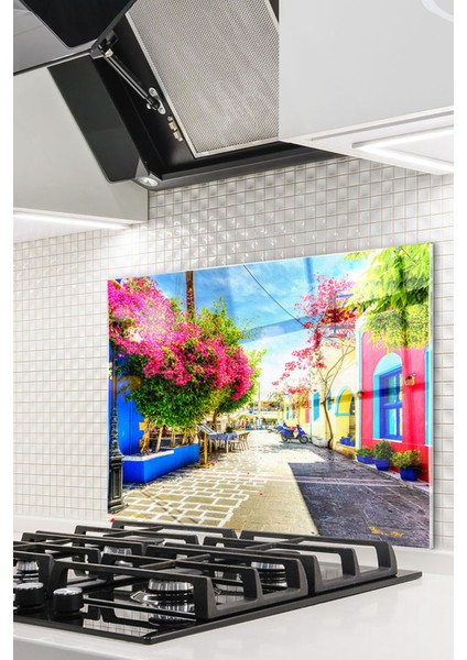 Cam Ocak Arkası Koruyucu Ankastre Arkası Koruyucu | Sokak