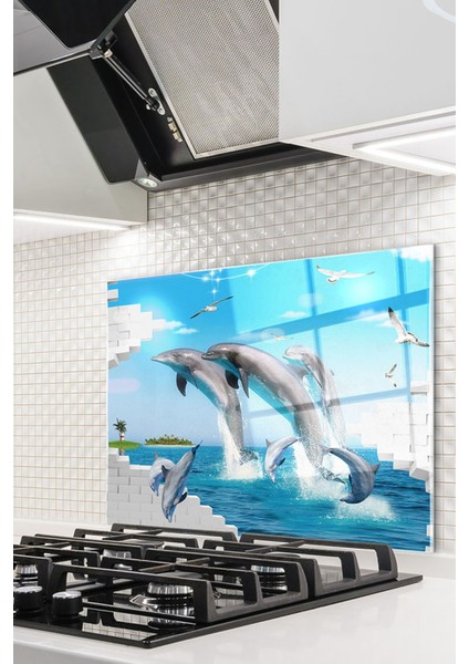 Cam Ocak Arkası Koruyucu Ankastre Arkası Koruyucu | Yunuslar