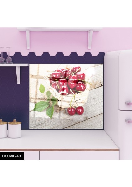 Cam Ocak Arkası Koruyucu Ankastre Arkası Koruyucu | Kiraz modelleri