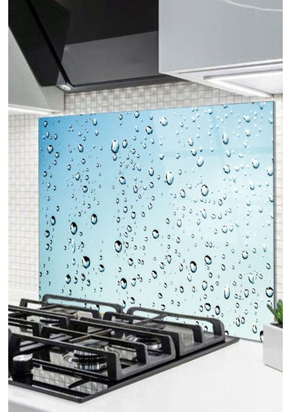 Cam Ocak Arkası Koruyucu Ankastre Arkası Koruyucu | Su Damlası